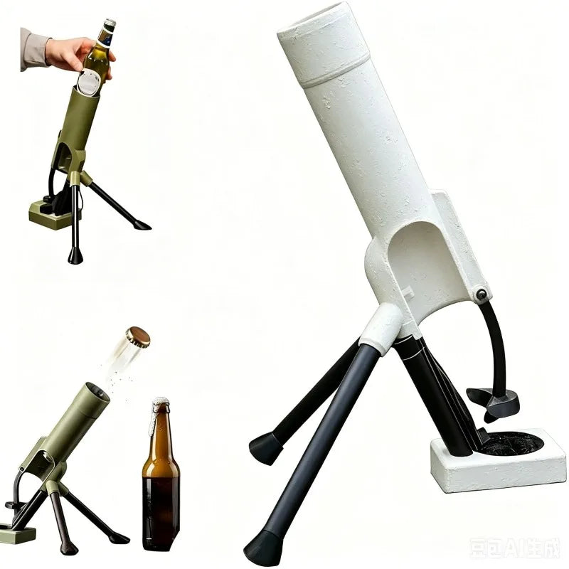 Portable Mortar Beer Opener Camping Outdoor Adventures Sturdy Manual Qme