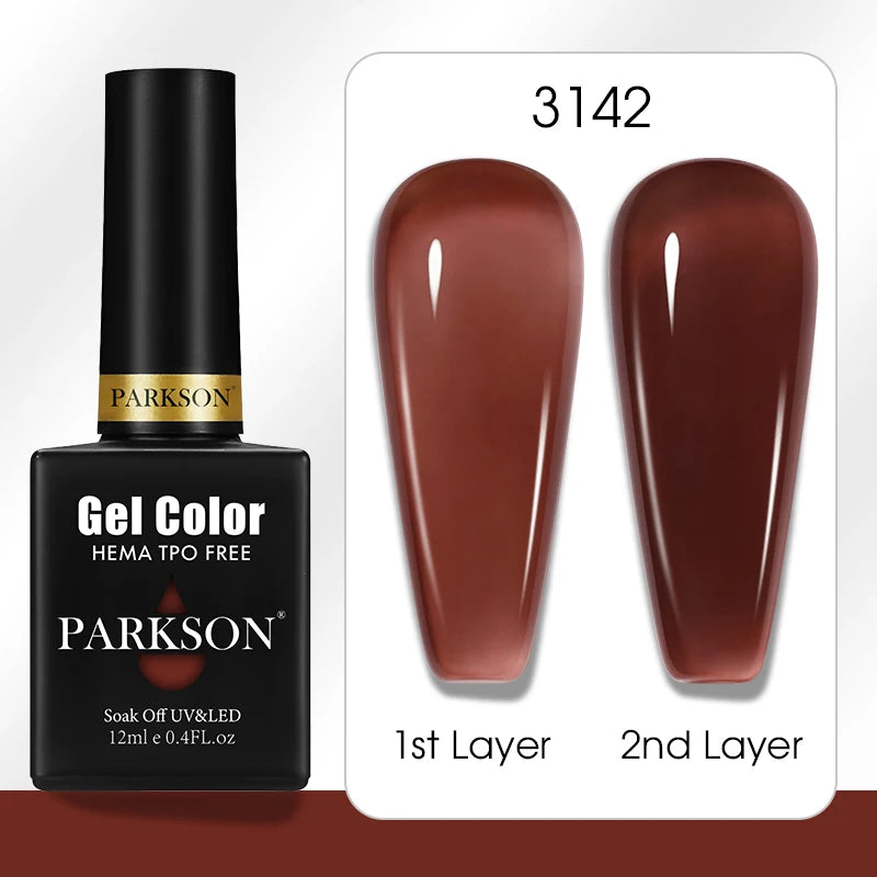 Parkson Colorful Nail Gel Polish Lacquer Soak Off UV LED Long Lasting Qme