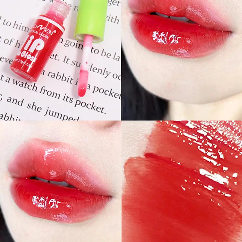 Moisturizing Lip Gloss Transparent Oil Hydrating Glaze Plumper Make Qme
