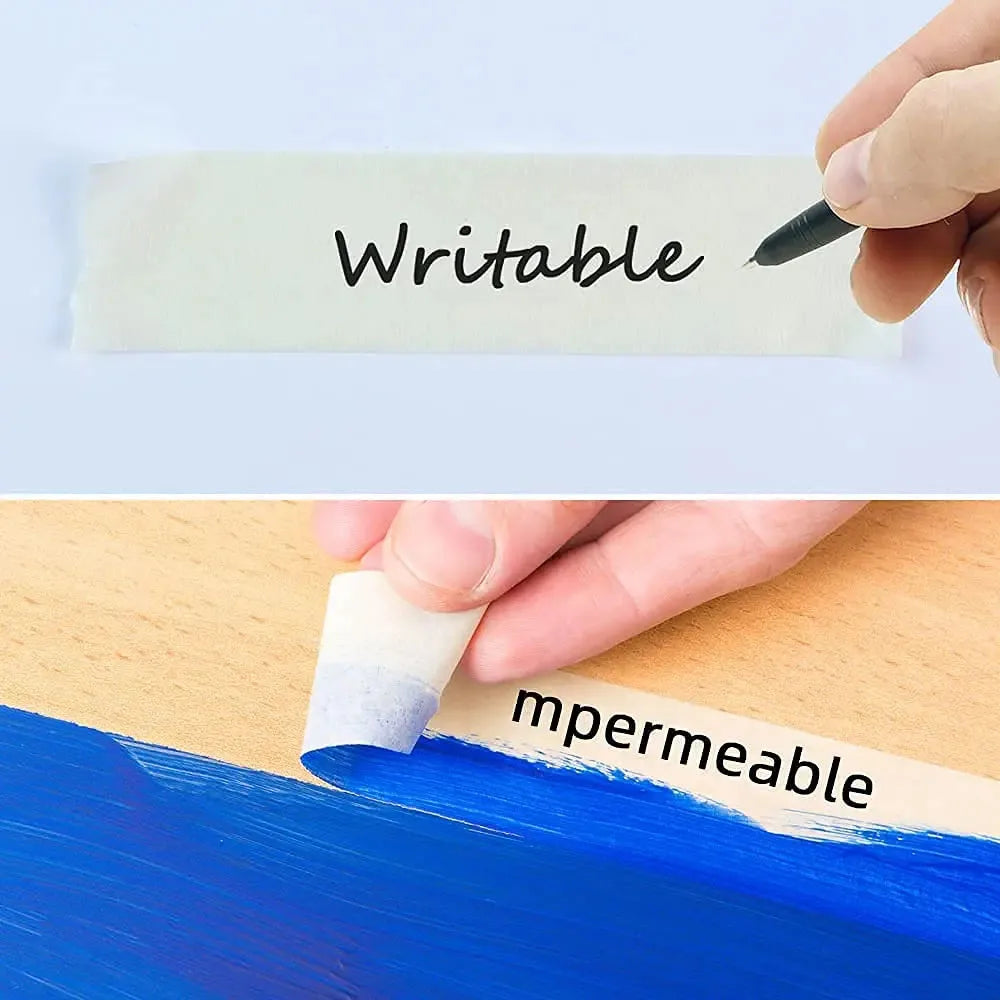 1Pc White Masking Tape Painters Single Side Adhesive Crepe Paper Tape for Oil Painting Sketch Drawing Supplies Qme