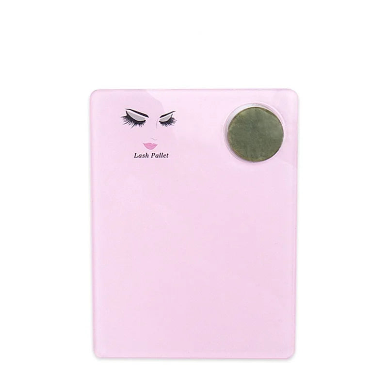 Eyelash Extension Scale Holder Magnetic Acrylic Lash Board Glue Qme Pink CN