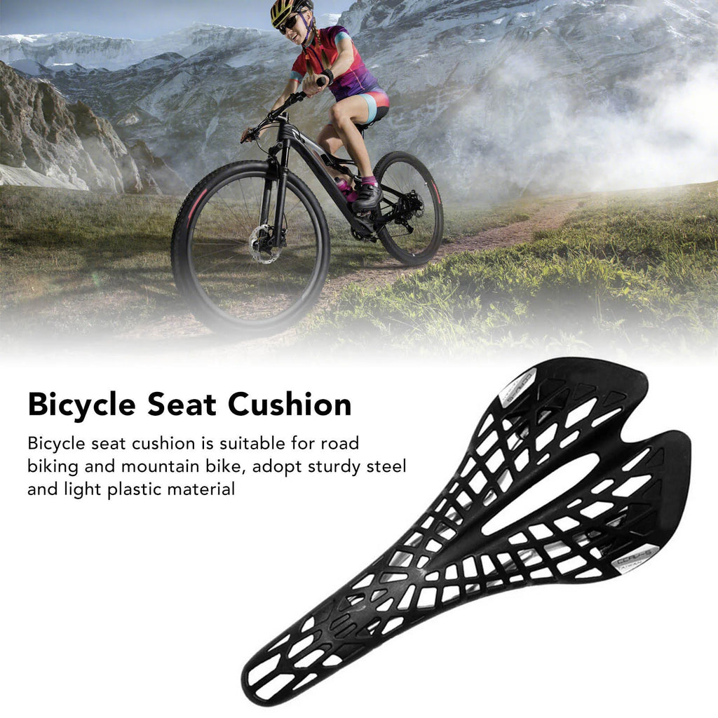 Bike Saddle Seat Cushion Ergonomic Shock Absorption Hollow Out Ultra Light Breathable Riding Equipment Bike Saddle Seat Qme