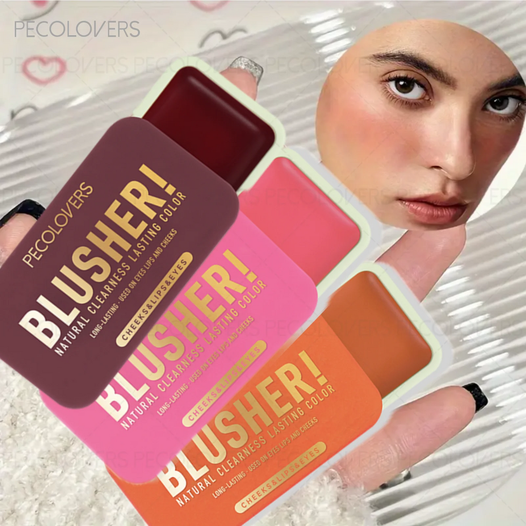 Waterproof Matte Blusher Natural Finish Makeup Look Use Eye Cheeks Qme