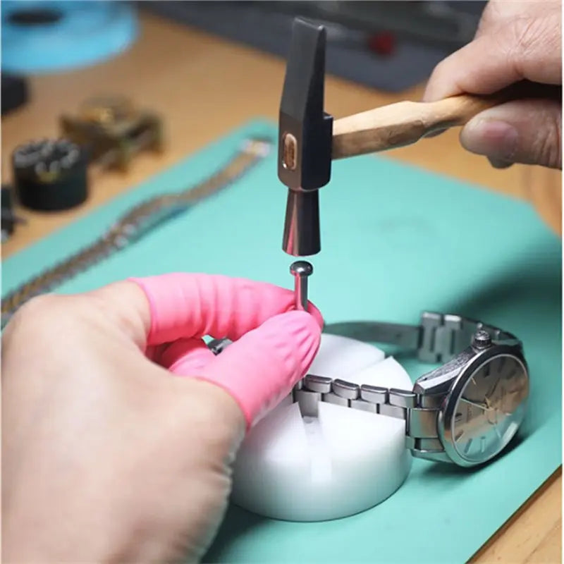 A02F-Wristband Adjusting Removal Tool 0.8Mm 3Pcs Watch Strap Punch Needle Watch Repair Accessory Qme