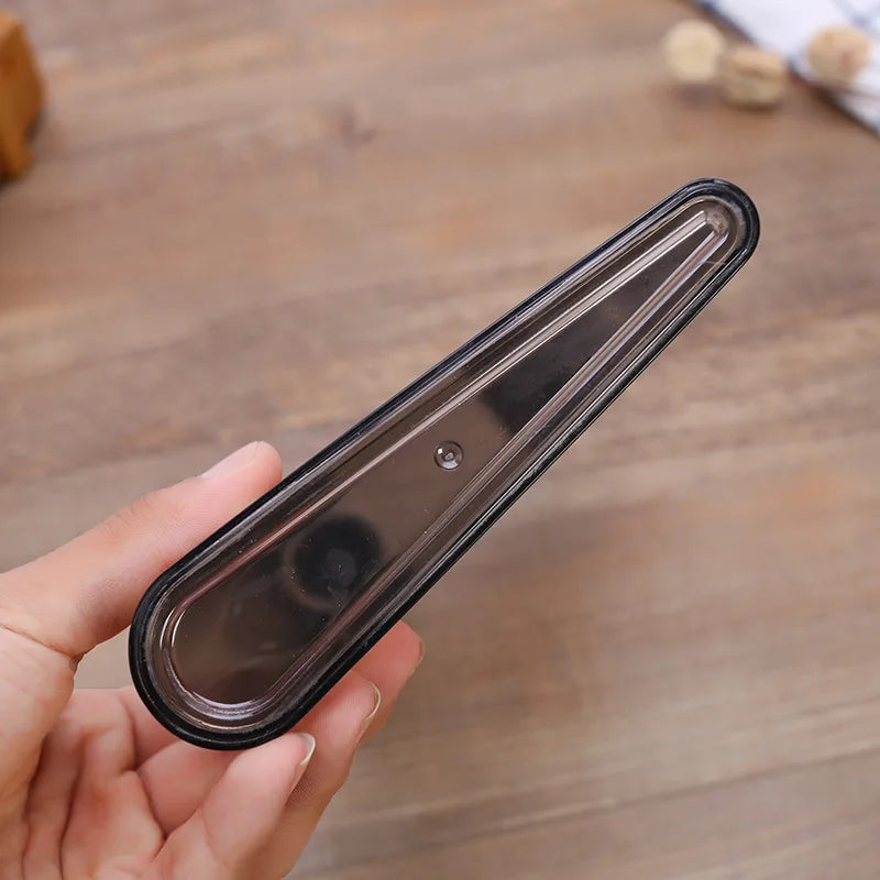 380MLPlastic Transparent Creative Water Bottle Buckle Carrying Cup Qme