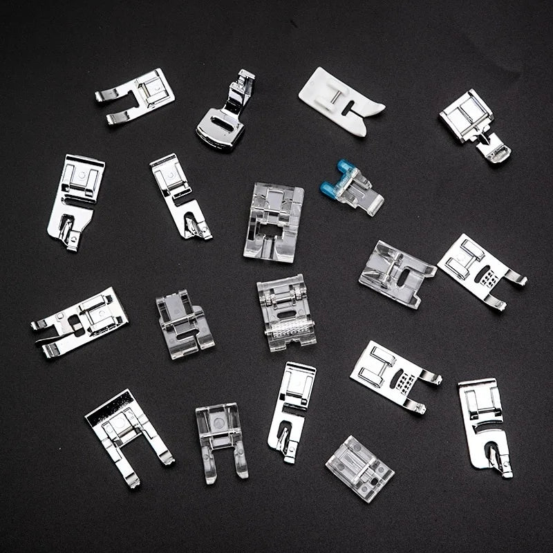 32PCS Sewing Machine Presser Feet Set Multifunctional Presser Foot Kit Cording Braiding Pintuck DIY Sewing Accessories Tools Qme