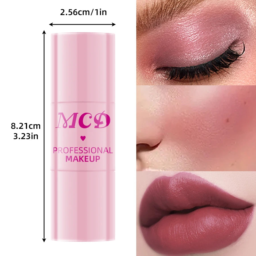 6Colors Makeup Blush Stick Lip Tinted Cooling Water Jelly Tint Qme