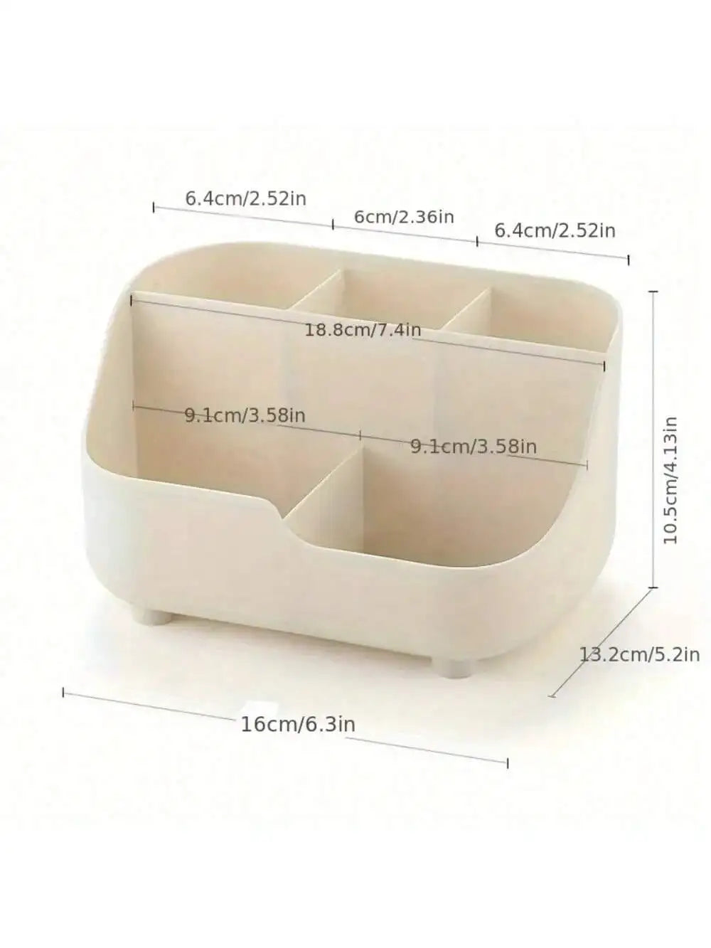 Rural Wind Series Extra Large Capacity Desktop Storage Box Qme white