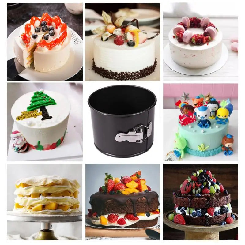 Kitchen Accessories Carbon Steel Cakes Molds Round Cake Pan Ring Qme
