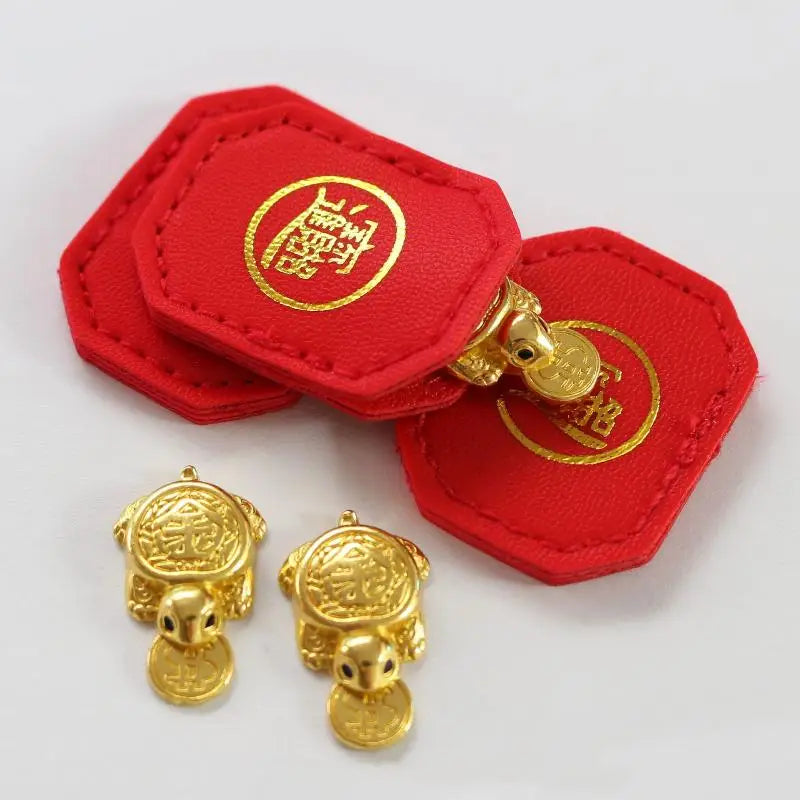Fengshui Lucky Turtle Wallet Charm Money-biting Ornaments Decor Qme