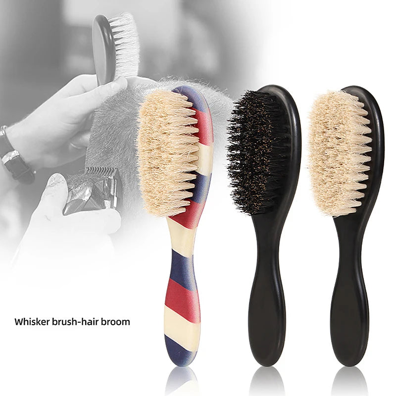 Wild Boar Bristles Material Dual-purpose Beard Brush Shaving Barber Qme