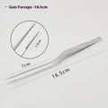 Stainless Steel Gun Forceps Cleaning Ear Nose Throat Elbow Cross Qme b