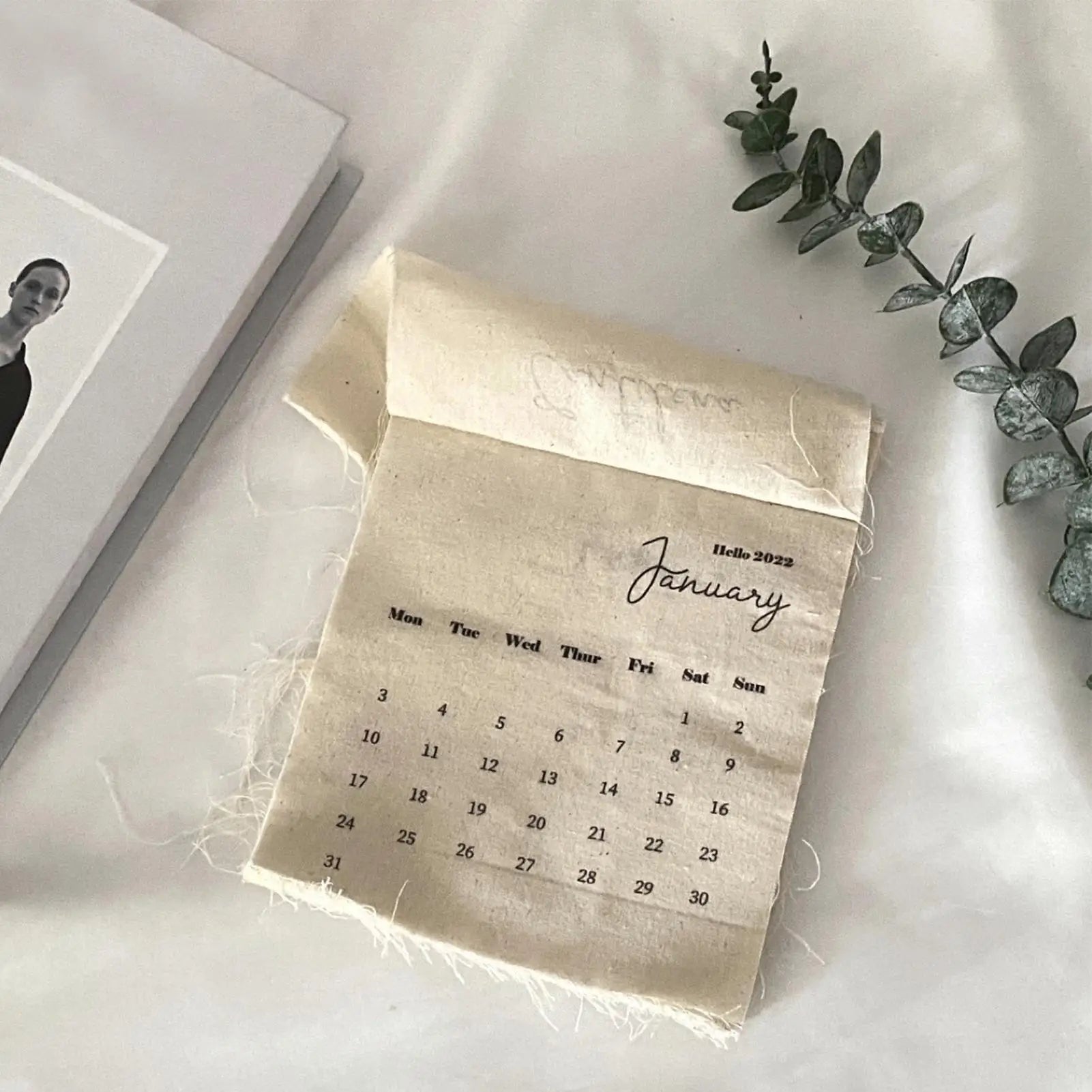 2026 Calendar Wall 12-Month Textile Planner Planning Hangable Calendar for Home Living Room Bedroom Study Homeowners School Qme