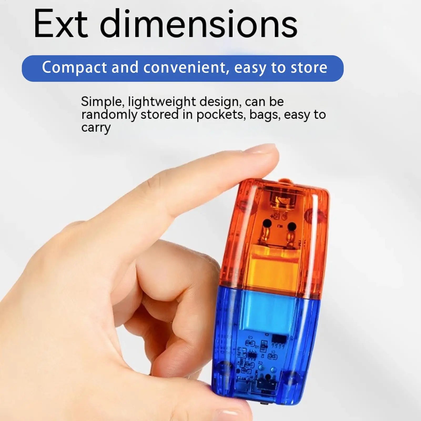 Rechargable Safety Flashing Clip Lamp USB Charging Waterproof Led Qme