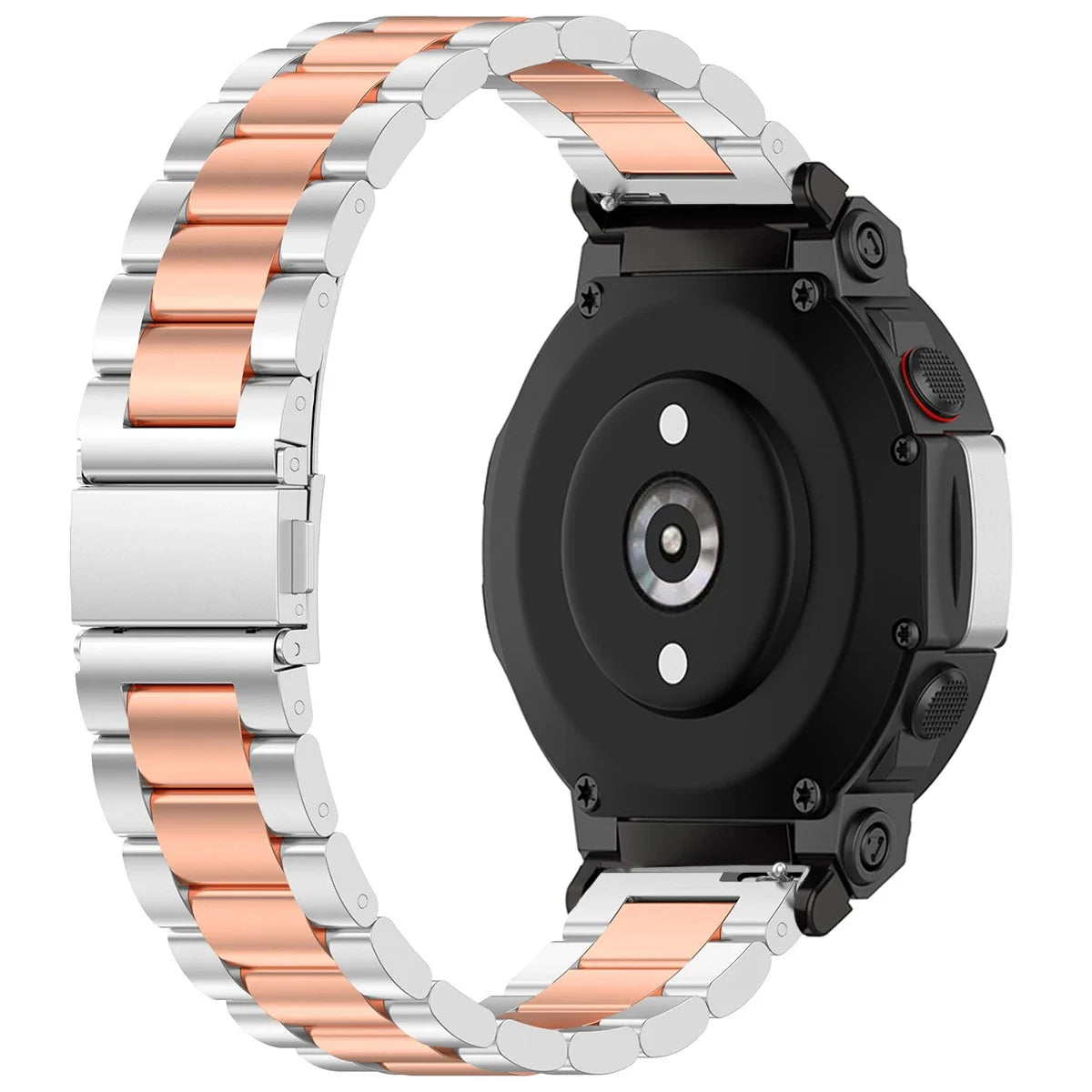 Luxurious Stainless Steel Band For Amazfit T Rex3 Smart Watch Strap Metal Bracelet For Huami Amazfit T Rex 2 Qme