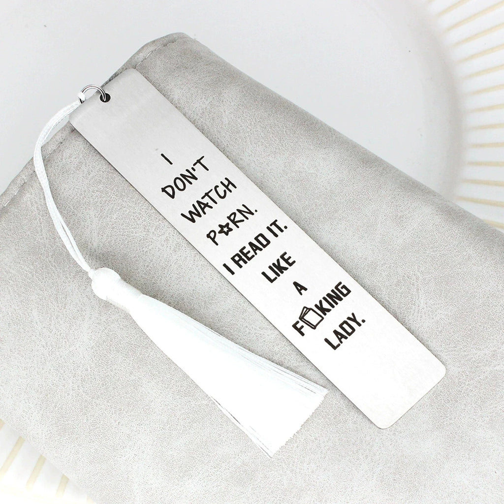 1 pc Silver Painting Metal Stainless Bookmark With Tassel For Book Club Reader Writers Book Lovers Students Story Qme