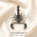 Pendant Scorpion Black,Brand New Fashion Jewelry Europe 925 Sterling Silver Accessories Gift For Woman Rebel Men Qme 1