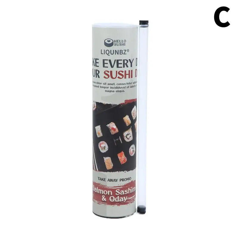 Food Grade Sushi Paper Tube Push Mold Quick Maker DIY Roller Home Qme C