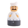 Cartoon Chef Shaped Kitchen Timer Cartoon Timing Accessory Kitchen Cooking Baking Time Reminder for Cooking Baking Frying Qme WHITE