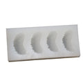 4 Hole Orange Silicone Mold DIY Fruit Cake Mould Aromatherapy Candle Qme Transparent