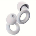 Soft earplugs, suitable for sleep, swimming, traveling and bathing - ergonomically designed earplugs that fit comfortably Qme White