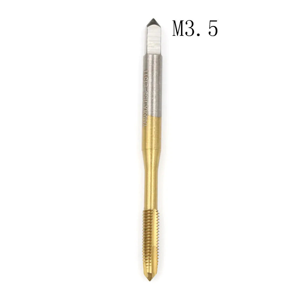 M2/M2.5/M3/M3.5/M4/M5/M6/M8 HSS Metric Straight Flute Thread Screw Tap Plug Tap Qme M3.5