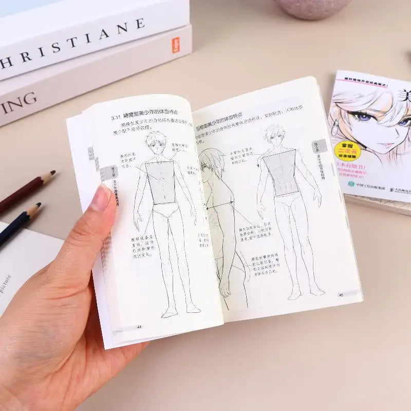Manga Drawing Tutorial Pocket Book Step Guide Portable Anime Qme