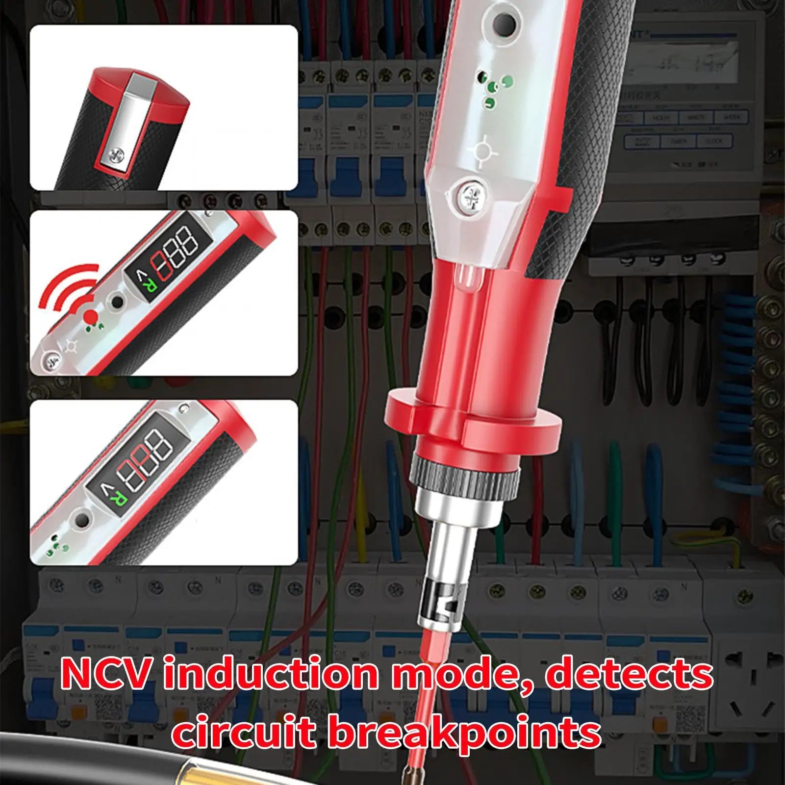 Power Tester Pen Circuit Check Screwdriver Tool LCD Lighting Qme