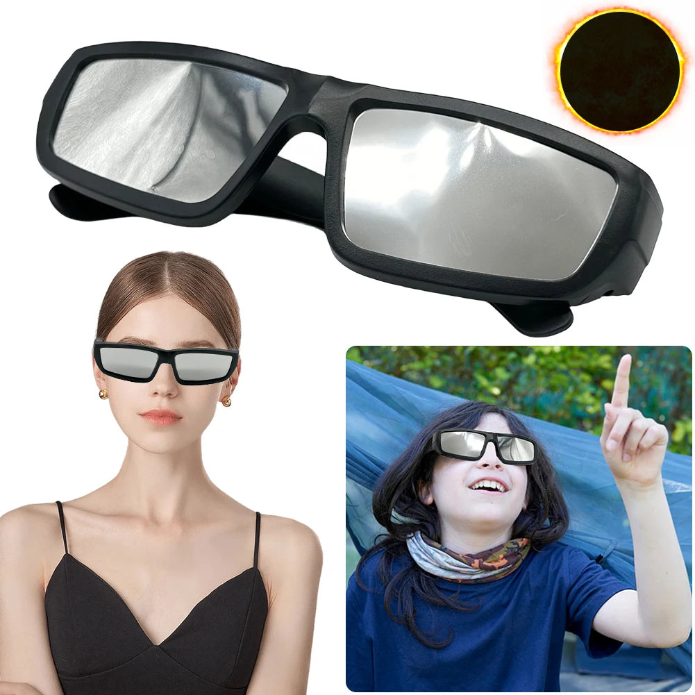 1/2/3/5 Pack Safe Shades ISO Certified Plastic Eclipse Glasses Solar Eclipse Viewing Glasses Direct Sun View Safe Eye Protection Qme