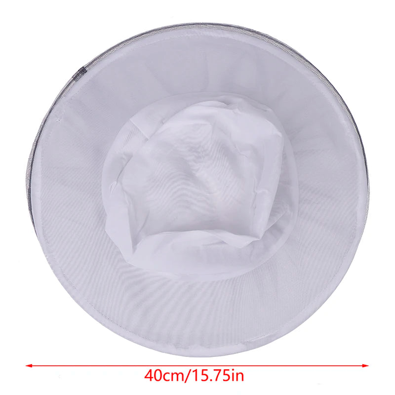 1Pc BeeKeeping Protective Bee Hat Anti Bee White Hat-Veil Combo Bee Hat Bug Mesh Mask Beekeeping Protection Beekeeper. Qme 1pc