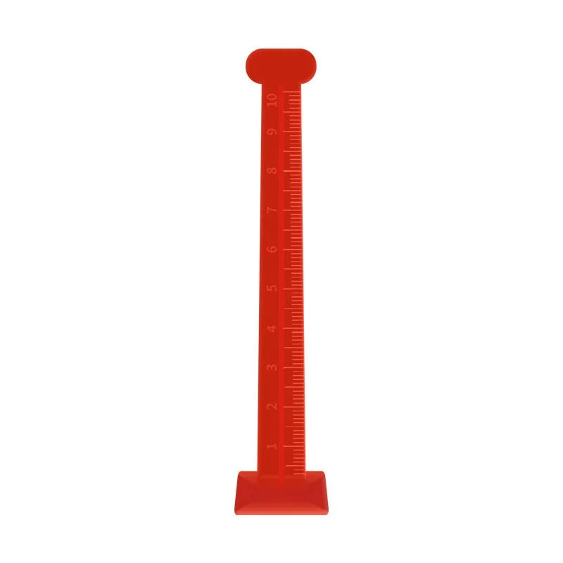White Red Level Stick Pegs Elevation Ruler Floor Measure Poured Self Qme Red 10PC