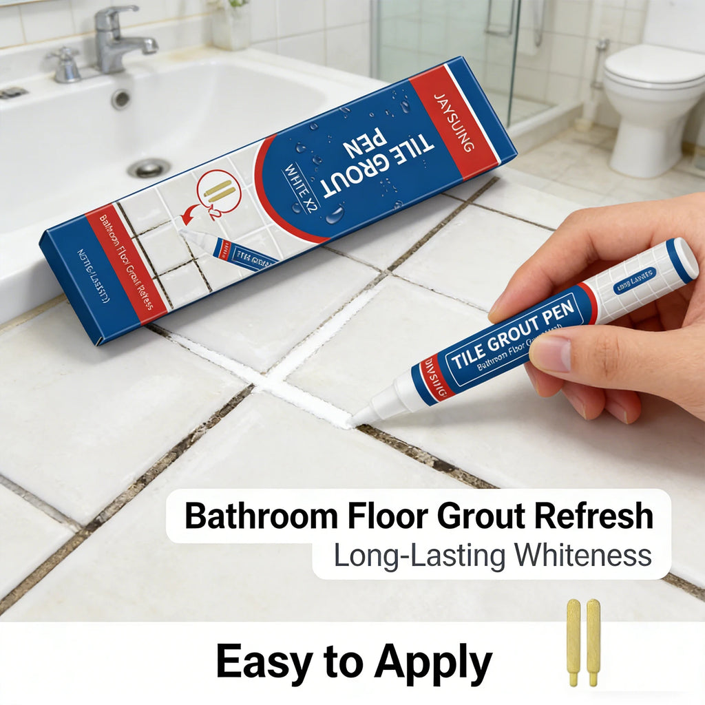 Tile Grout Pen Effectively Remove Black Sediment Covering Black Stains Waterproof Beautify Tiles Gaps White Tile Grout Paint Pen Qme