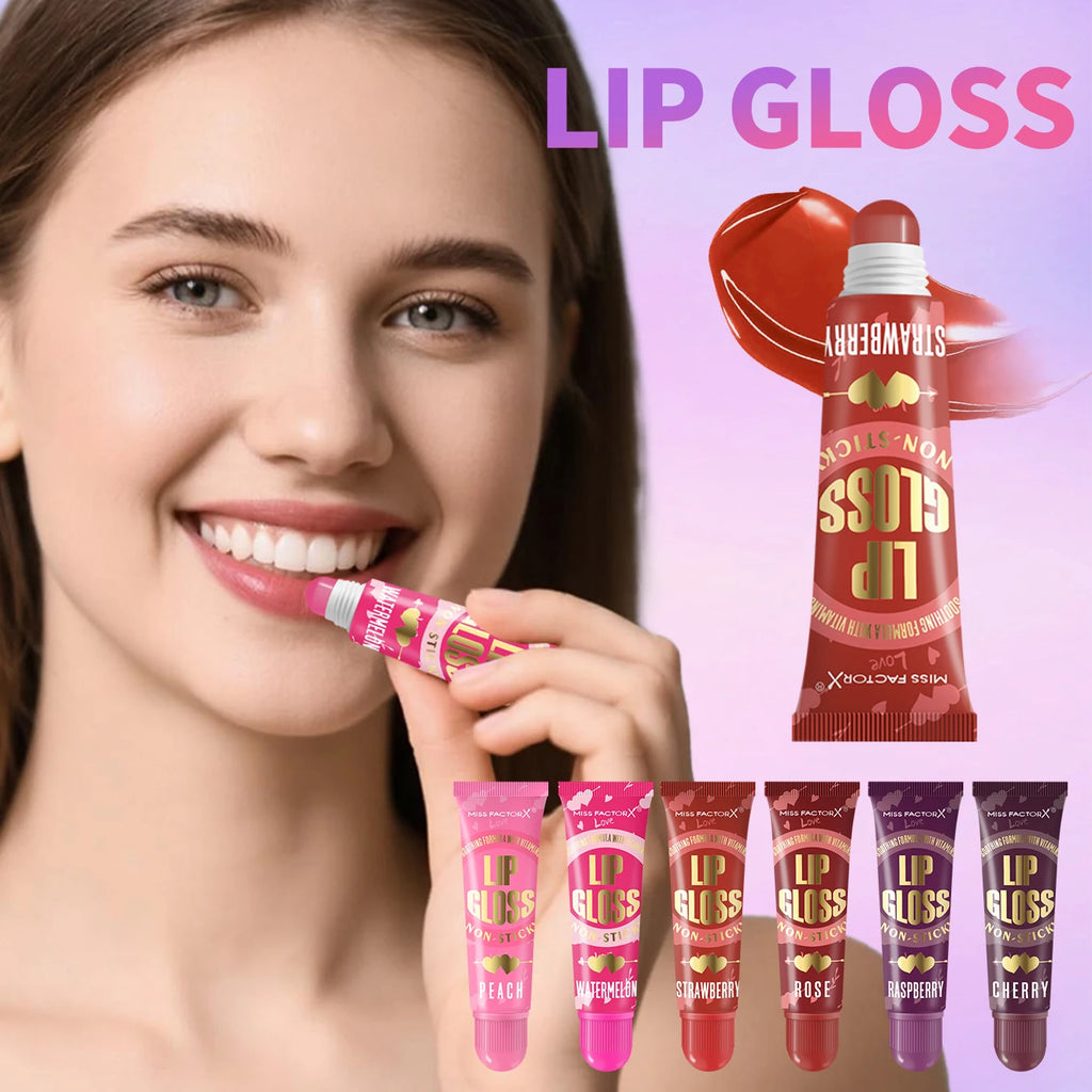 6-piece Moisturizing Lip Oil Set - Long Lasting Gloss Effect, Portable Travel Kit, Thanksgiving and Christmas Gift Qme