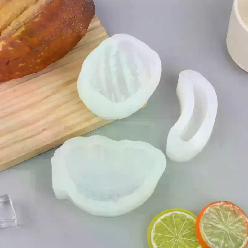 3D Fruit Silicone Mold Mango Banana Duria Lychee For Candle Aromatherapy Craft Making Cake Chocolate Fondant Baking Mold Qme