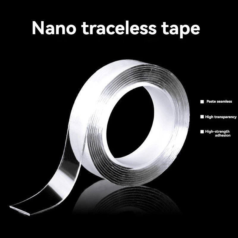 1 Pc Nano Tape Double Sided Tape Transparent Reusable Waterproof Adhesive Tapes Kitchen Home Party Balloon Decoration Qme
