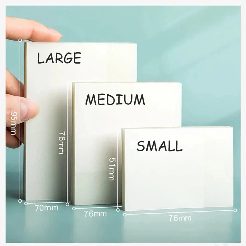 50 sheets Transparent Posted it Sticky Note Pads Notepads Posits Papeleria Journal School Stationery office Supplies Qme