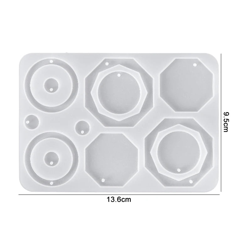 Earring Resin Silicone Molds Pendant Epoxy DIY Craft Women Earrings