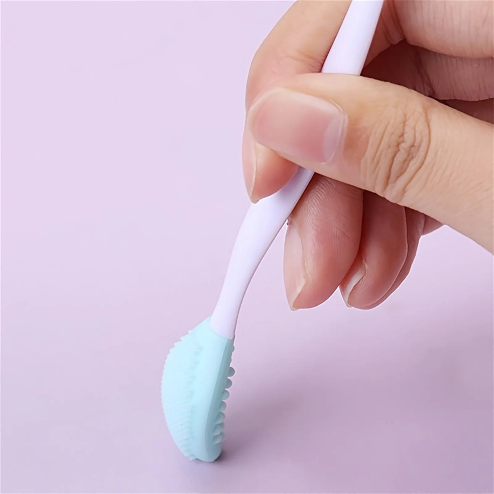 1PC Beauty Skin Care Wash Face Silicone Brush Exfoliating Nose Clean Blackhead Removal Brushes Facial Nose Cleaning Brush Tools Qme