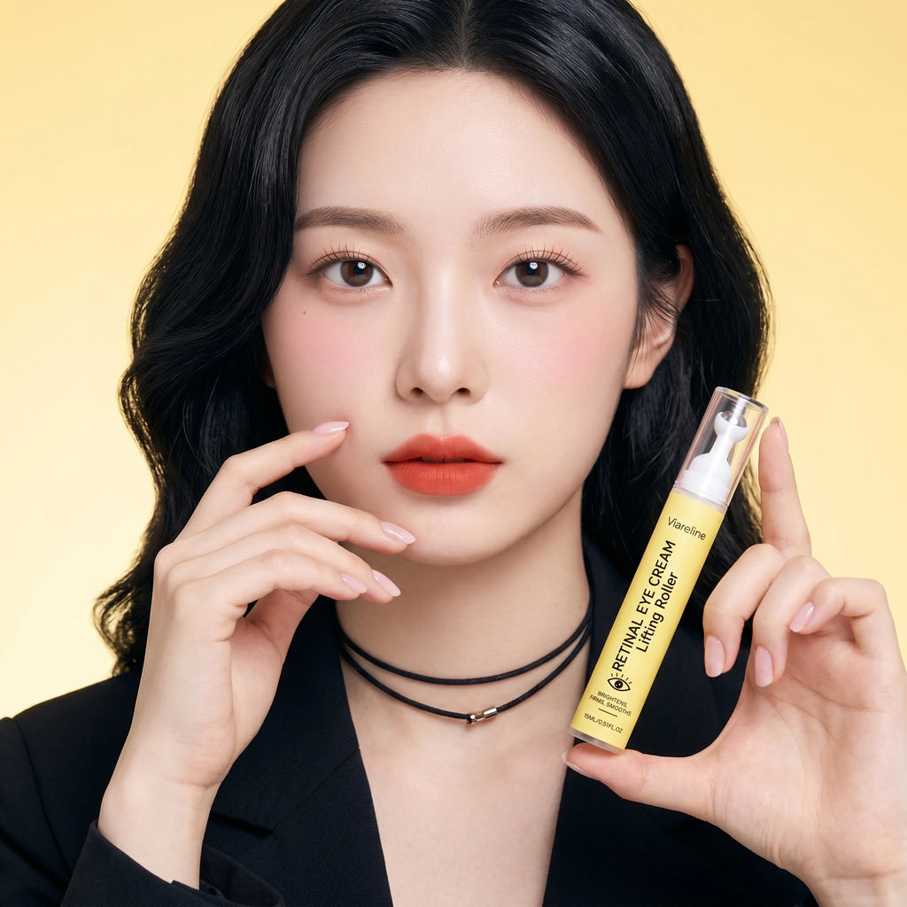 Viareline Retinal Eye Cream Fades Fishtail Pattern Anti-Wrinkle Dark Circles Removal Treatment Eyebags Tightening Skin Eye Cream Qme