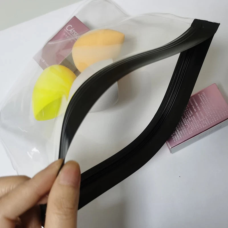Women Reusable Airport Security Toiletry Bag Luggage Transparent Qme