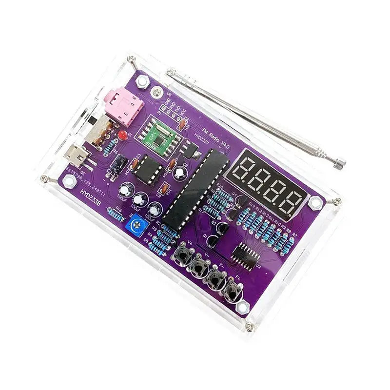 Digital Display FM Radio DIY 87-108MHz Dual Channel Electronic Qme