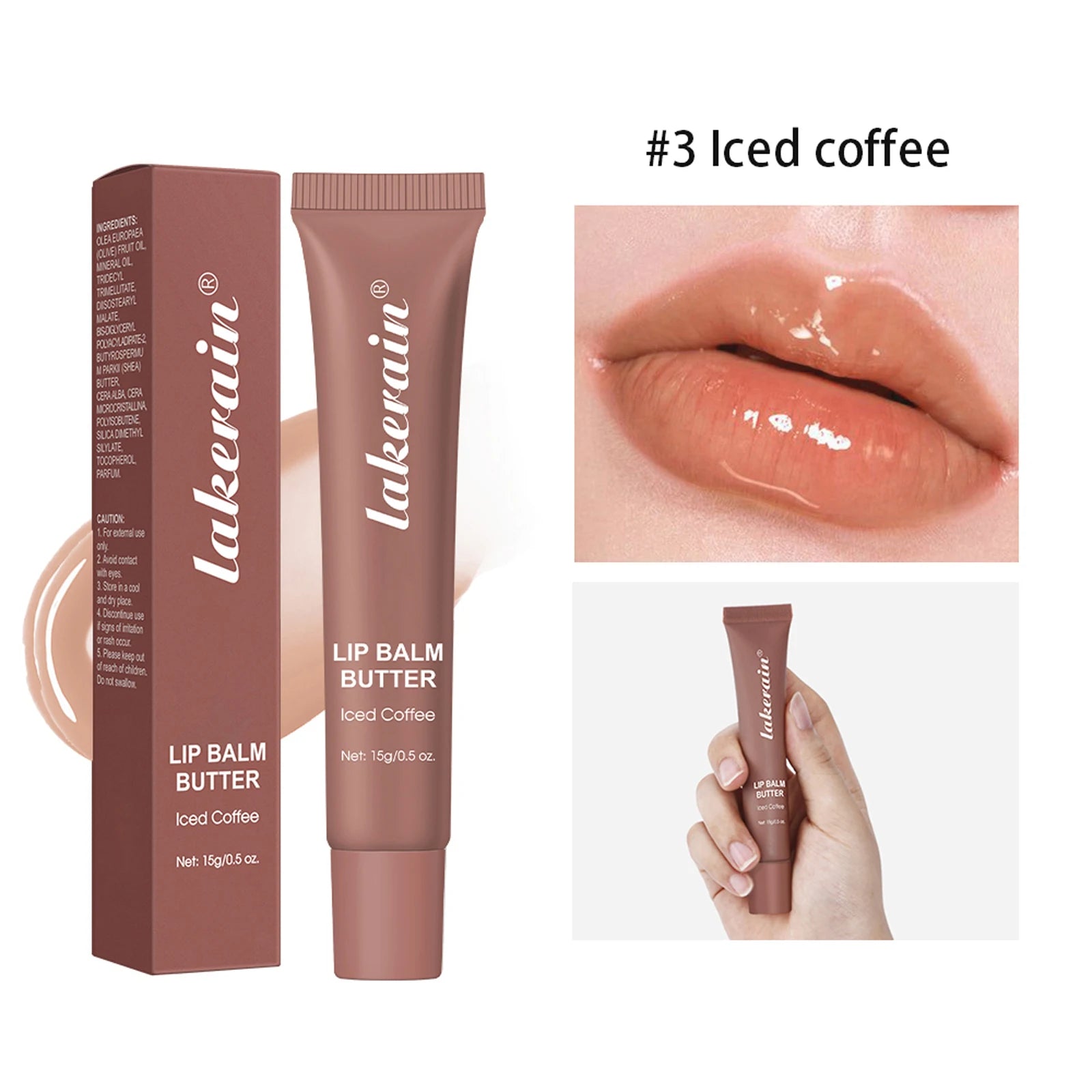 Colorful Cover Summer Butter Lip Balm Moisturizer Hydrating Oil Qme 03 Iced Coffee 15g