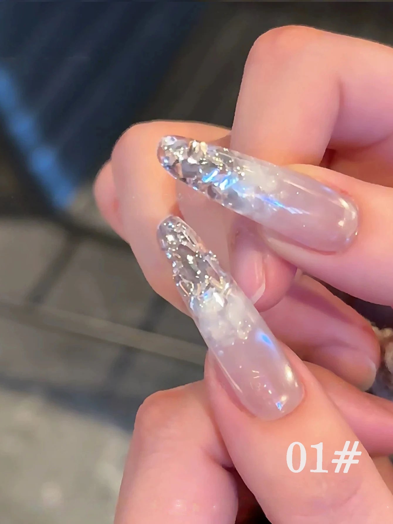 1 3 Bottle Chasing Light Colored AB Nail Art Powder Popular Online Qme 01