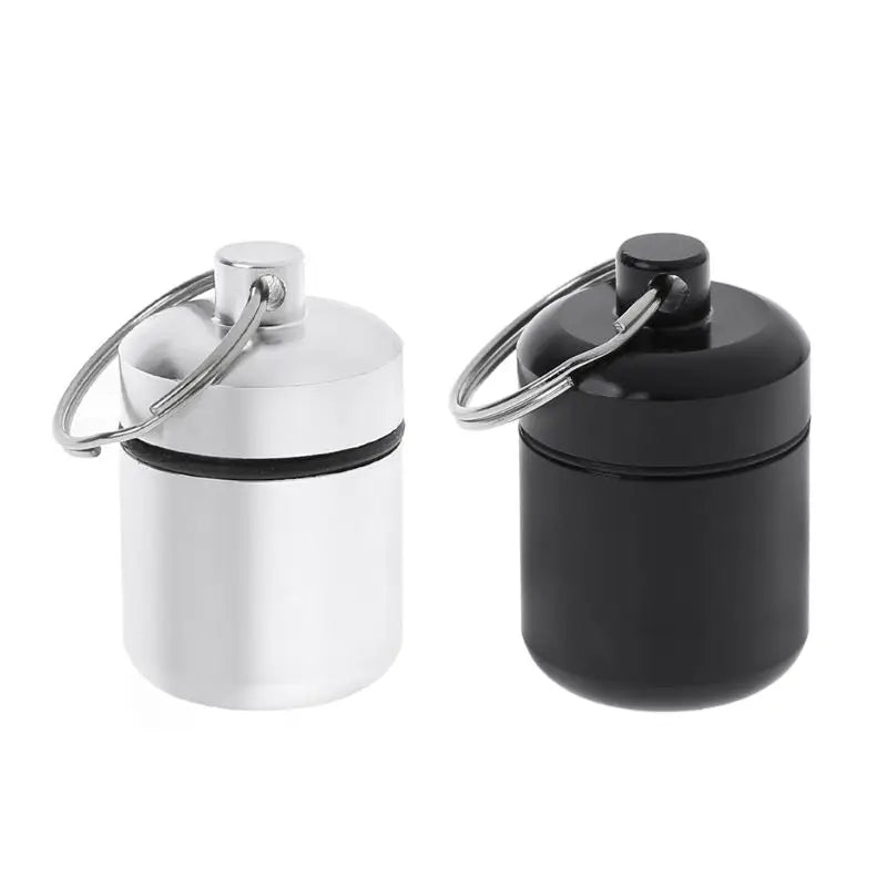 ESCAM Mini Portable Aluminium Alloy Pill Box Carrying Bottle Case Noise Canceling Hearing Protection Earbuds Earplugs Qme