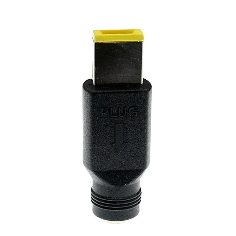 DC 5.5x2.1mm Female To Square Plug 20V Power Converter Socket Connector for Lenovo ThinkPad AC Power Adapter Charger Supply Qme