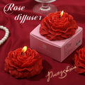 Peony Fragrance Aroma Candle Romantic Wedding Valentine Beautiful Qme 2pcs