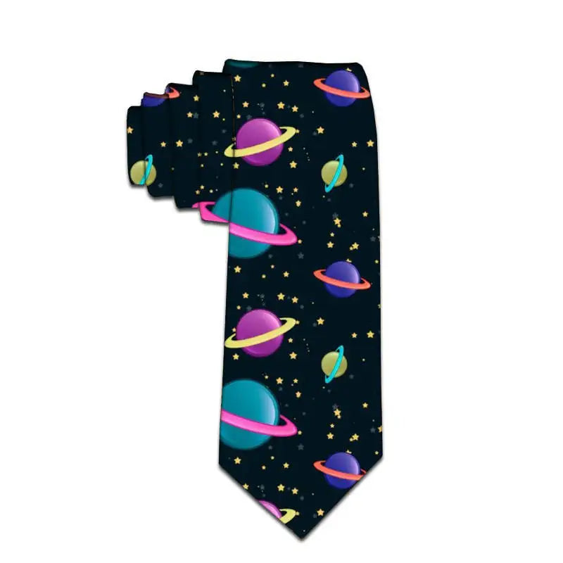 Fashion Animal Print Male Necktie Cartoon Duck Slim Polyester Tie Qme style3
