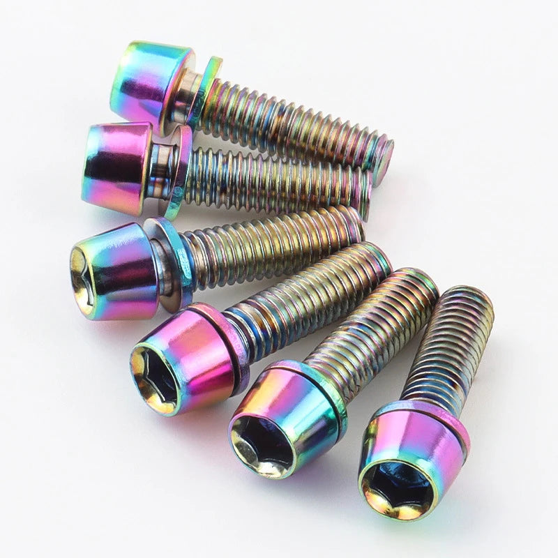 Mountain Bike Handle Screws M5x17mm Stem Bolts Road Bicycle Handlebar Qme