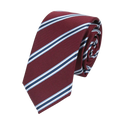JK Necktie Simple Neckwear Striped Neck Tie Clothes Accessories Qme wine red