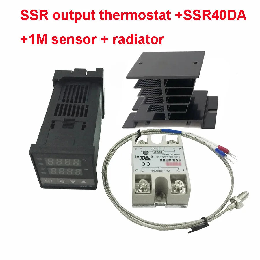 REX-C100 Digital PID Temperature Control Controller Thermostat Relay Qme